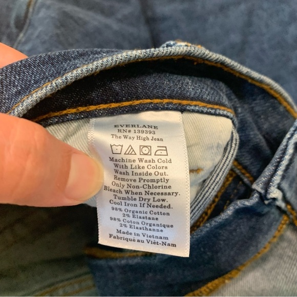Women’s Everlane The Way High Jean in Indigo Denim Size 31 Long - Picture 7 of 13